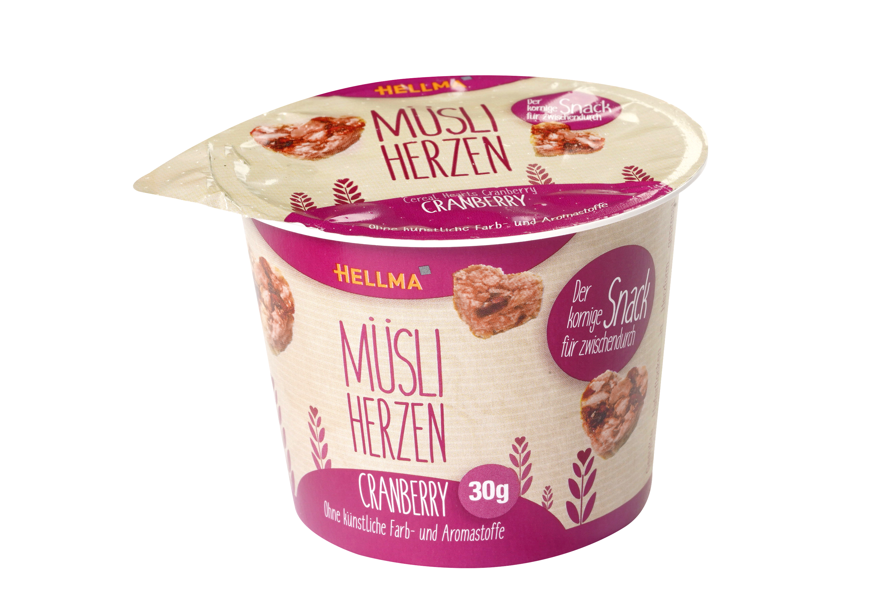 Hellma Müsli Herzen Cranberry