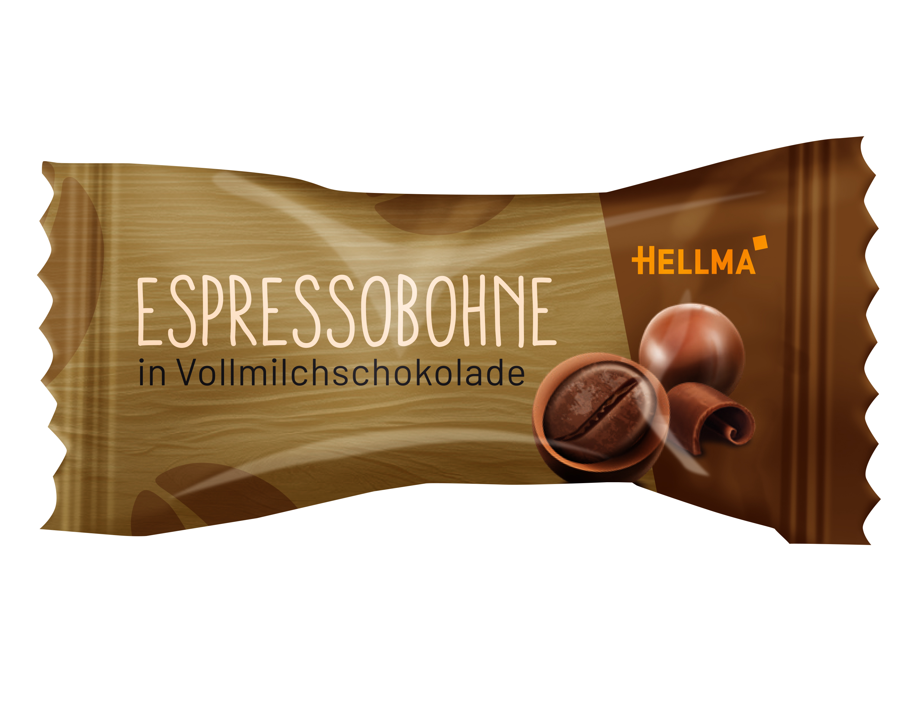 Hellma Espressobohne in Vollmilchschokolade